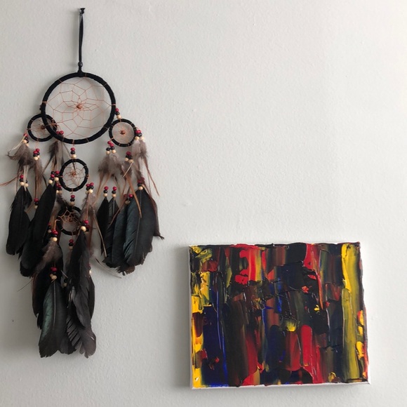 Abstract painting on a SMALL canvas (original) - Picture 3 of 3